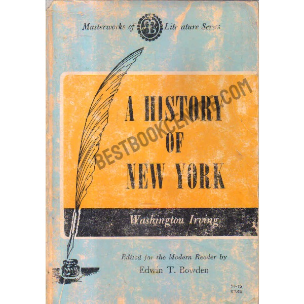 A HISTORY of new york
