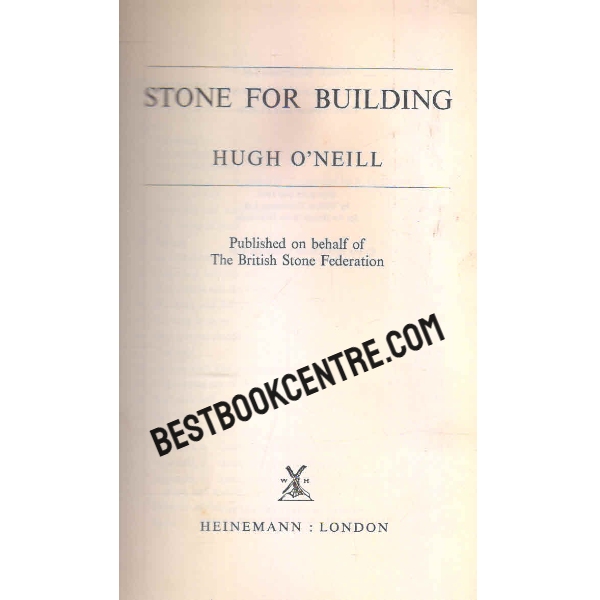 stone for building 1st edition