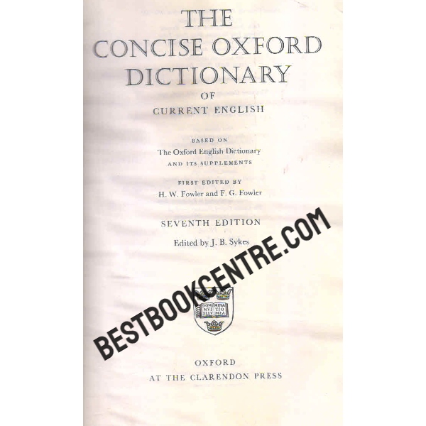 the concise oxford dictionary