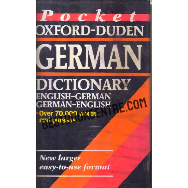 Pocket oxford duden german Dictionary