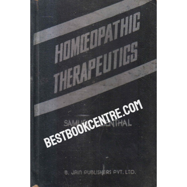 homoeopathic therapeutics