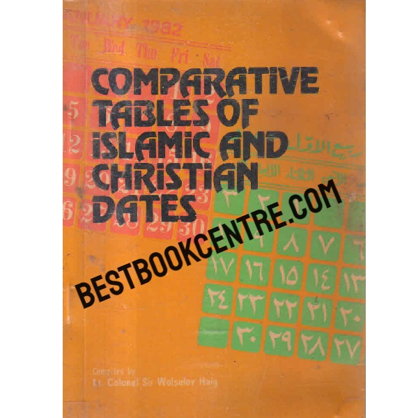 comparative tables of islamic and christian dates