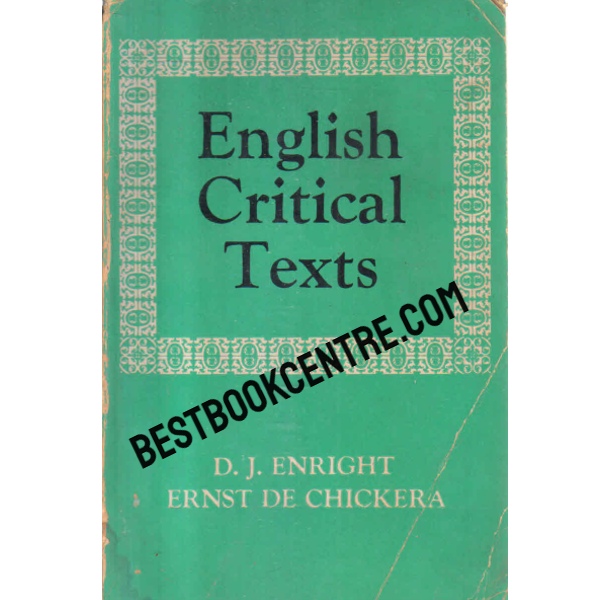 english critical texts