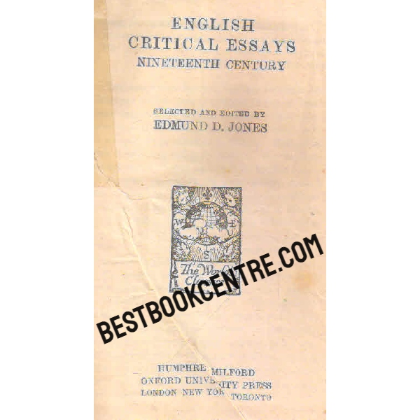 english critical essays nineteenth century