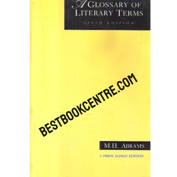 a glossary of literary terms sixth edition