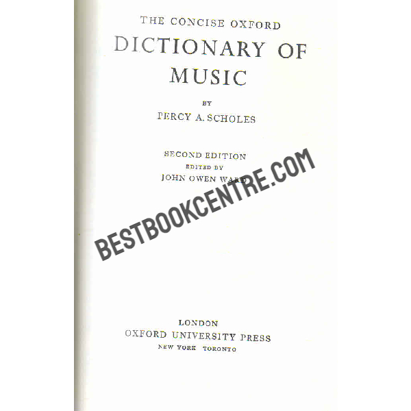 Dictionary Of Music