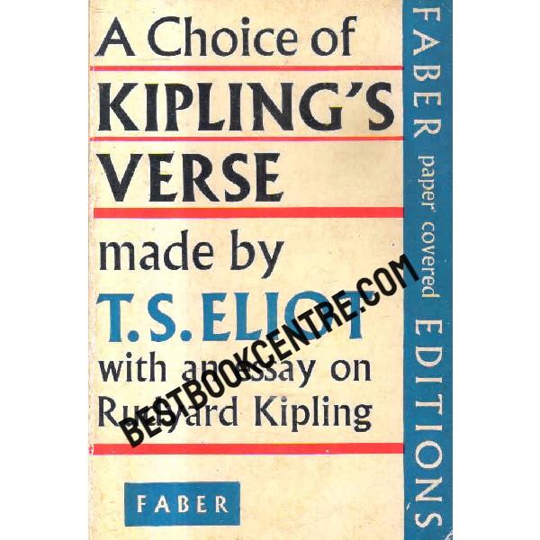 a choice of kiplings verse