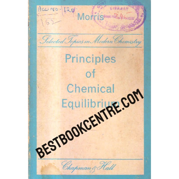 principles of chemical equilibrium 1st edition