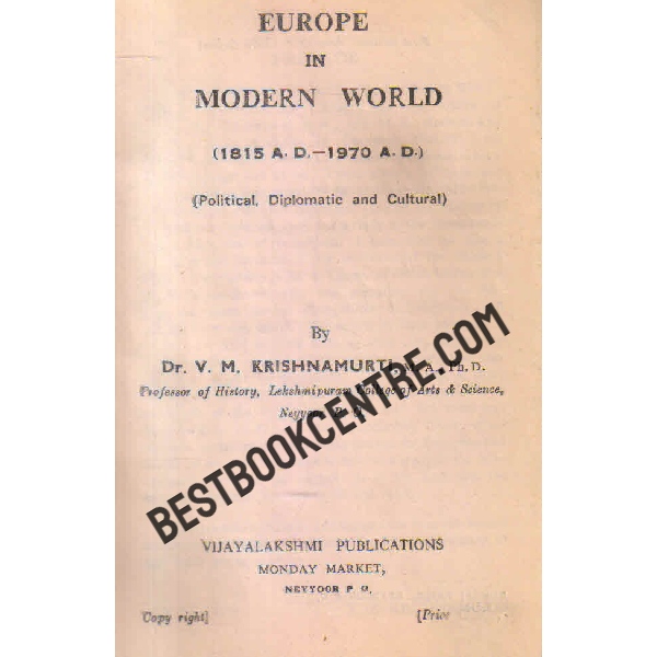 europe in modern world 1st edition