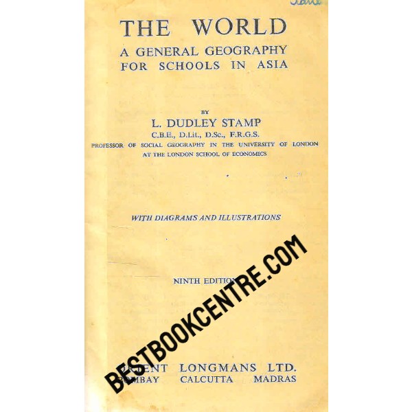 The World a General Geography for Schools in Asia