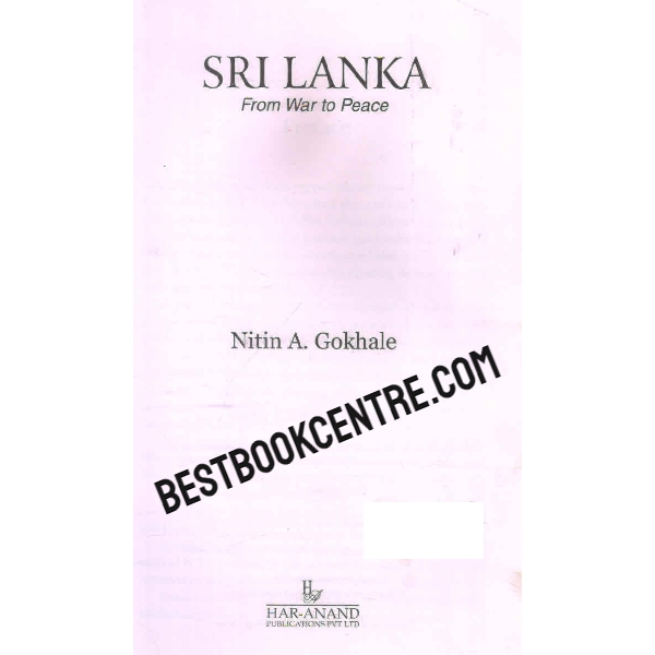 sri lanka for war to peace 1st edition