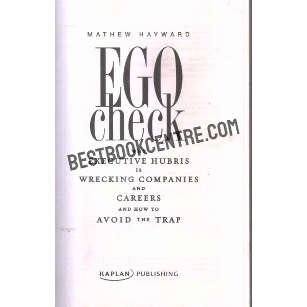 Ego check