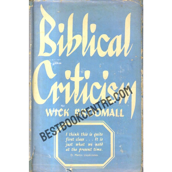 Biblical Criticism.