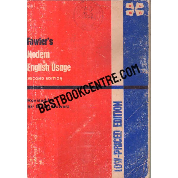 fowlers modern english usage second edition ELBS