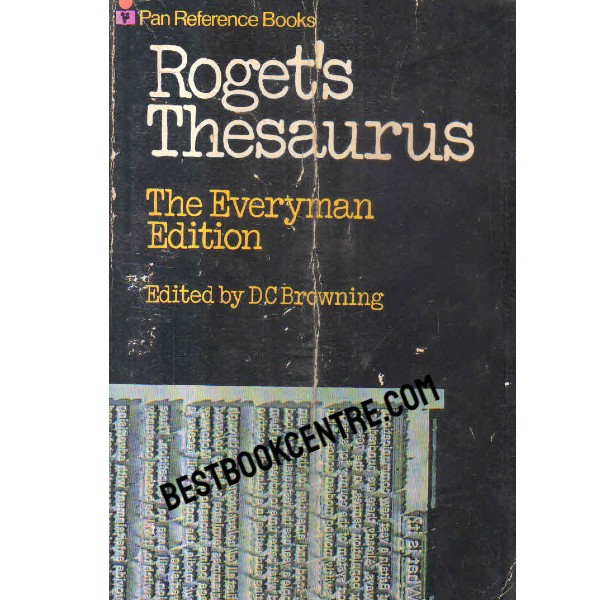 Rogets Thesaurus the everyman edition 