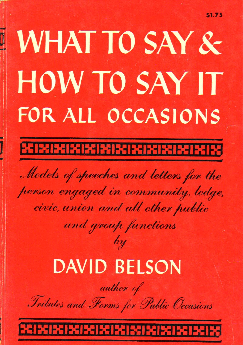 What to say & how to say it for all occasions.