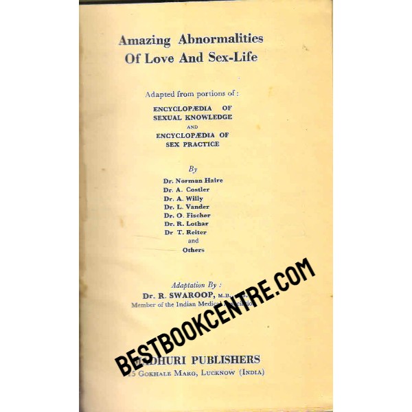 Amazing Abnormalities of Love and Sex Life 1st edition