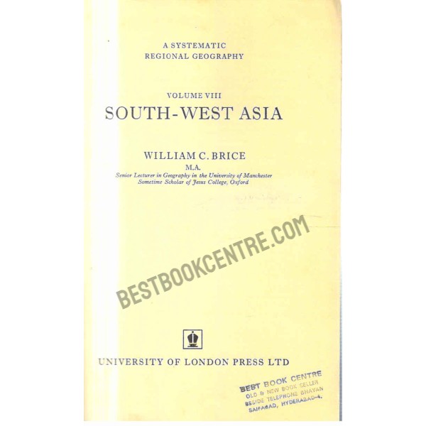 South  west asia vol 8