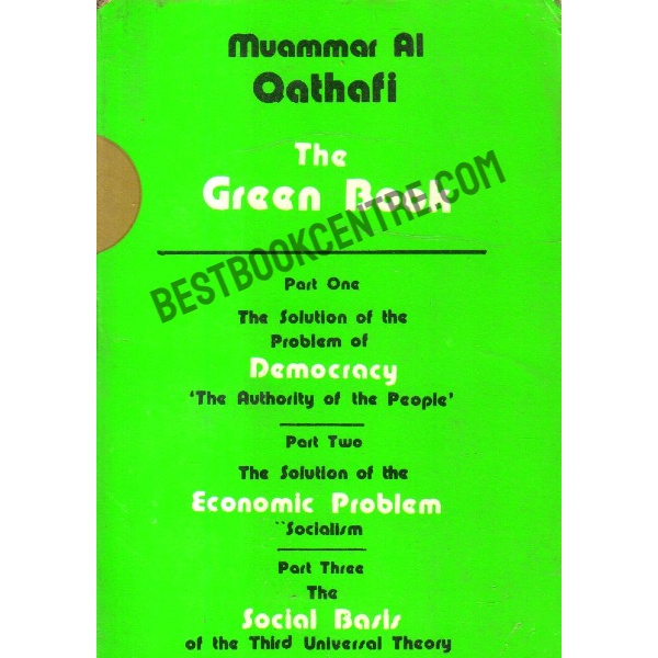 The Green Book the solution of the problems of democracy.