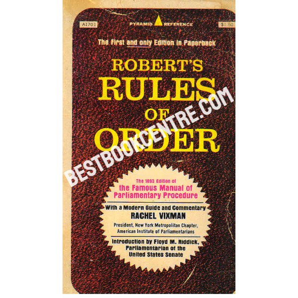 Robert Rules of Order