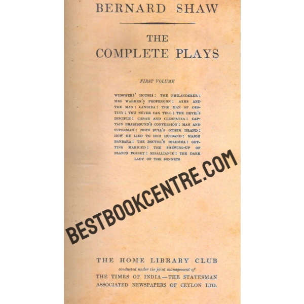bernard shaw the complete plays 2 volume set