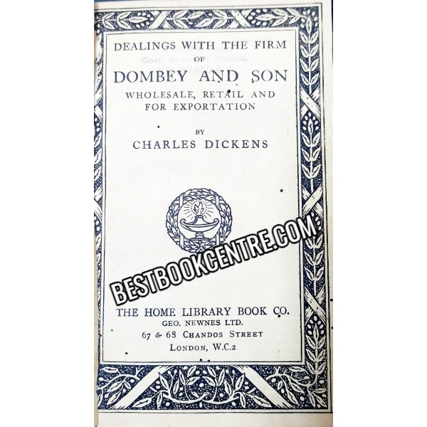 dealings with the firm of dombey and son