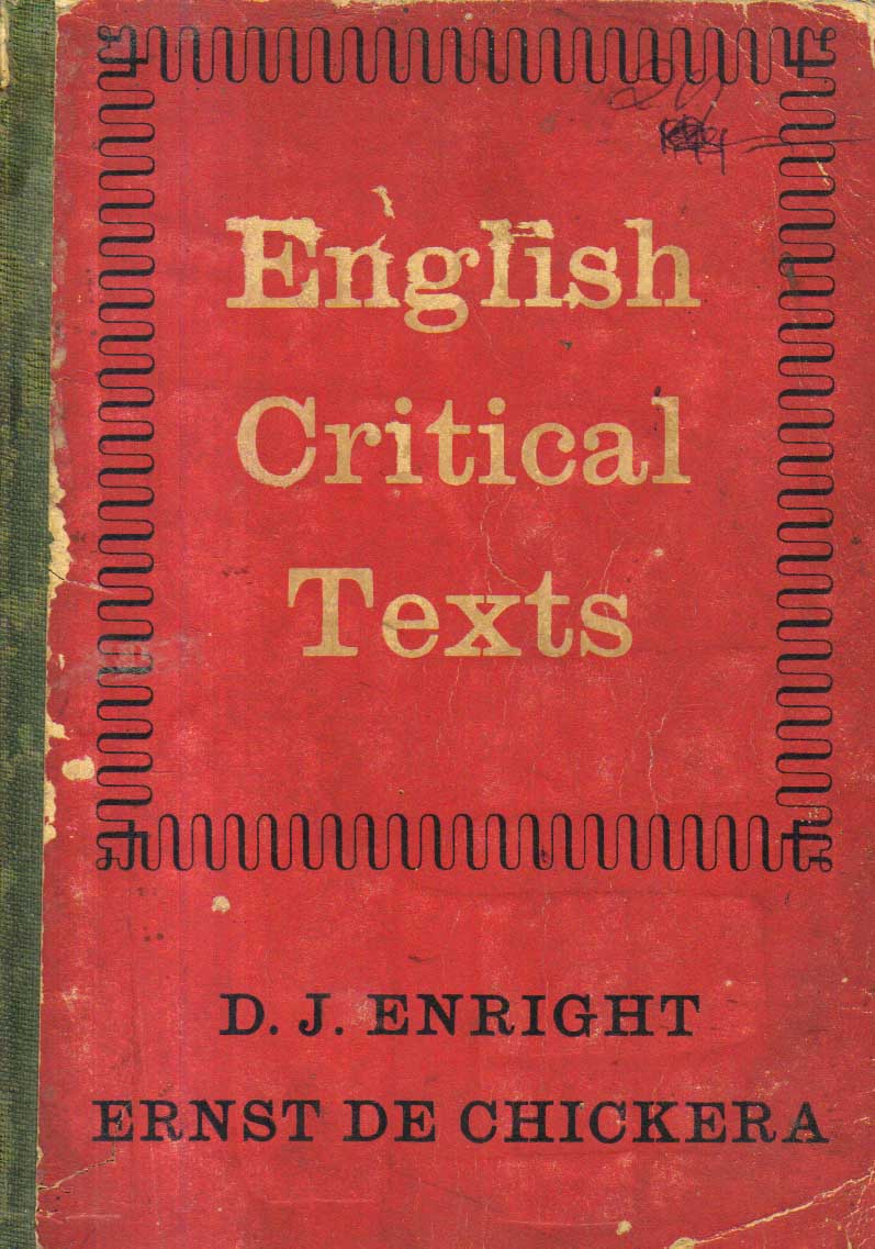 English Critical Texts.