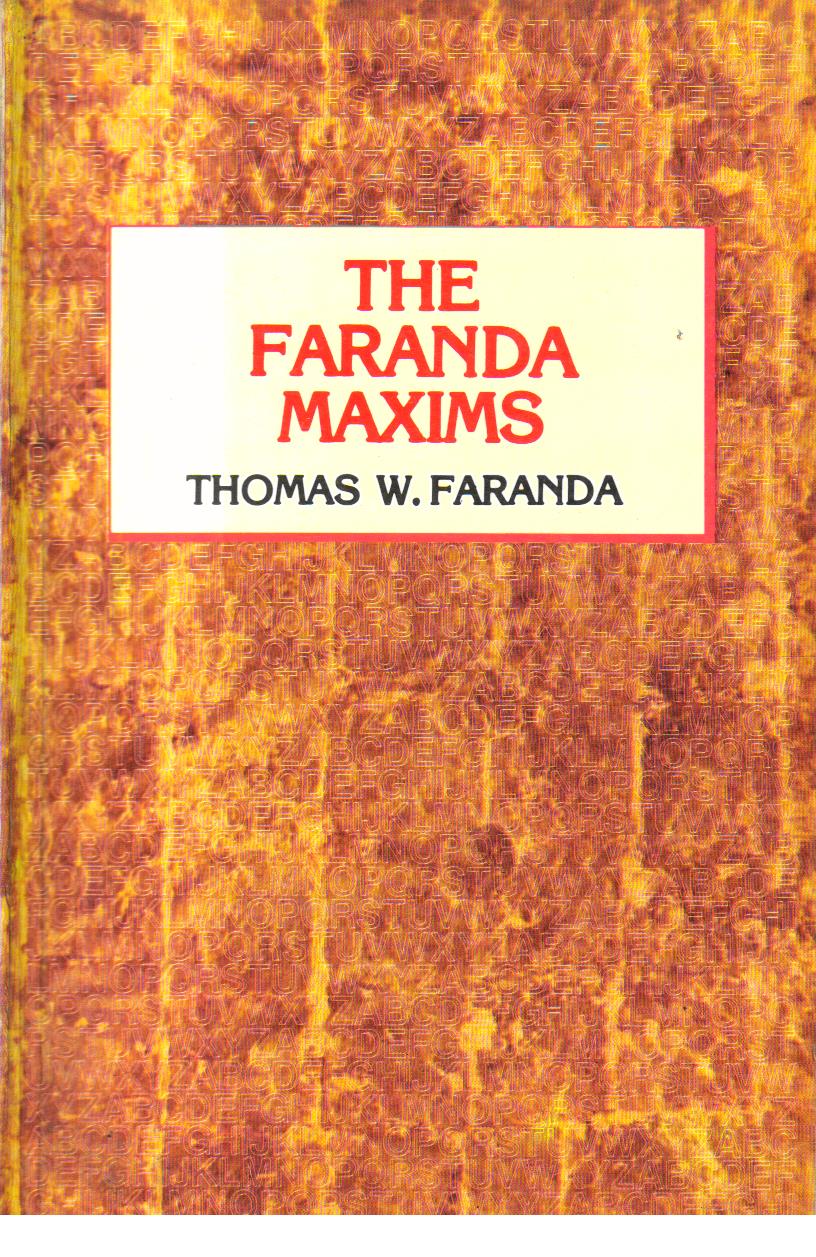 The Faranda Maxims.