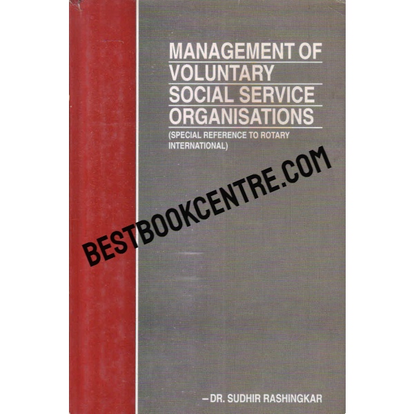 management of voluntary socialservices organisations 1st edition
