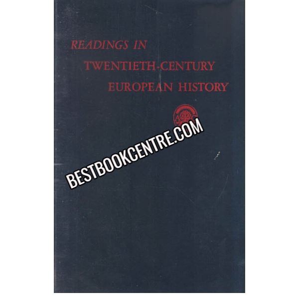 Reading in Twentieth century European History 1st edition