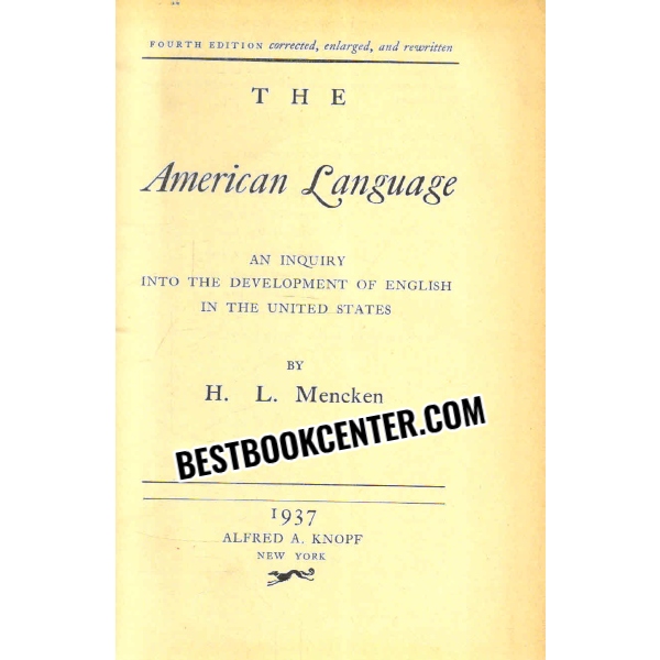 the american language  