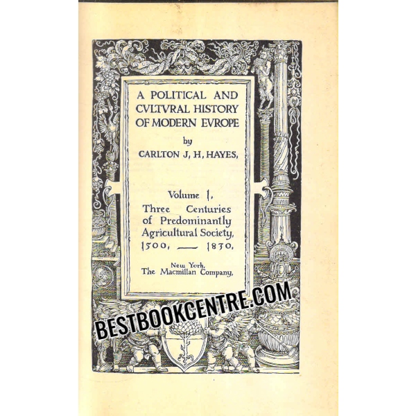 a political and cvltvral history of modern evrope 