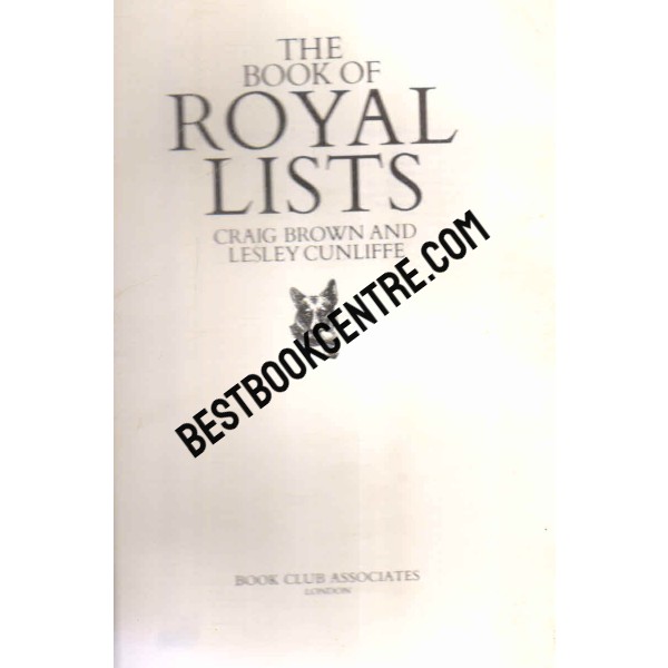 The Book of Royal Lists 1st edition