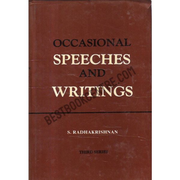 Occasional Speeches & Writings