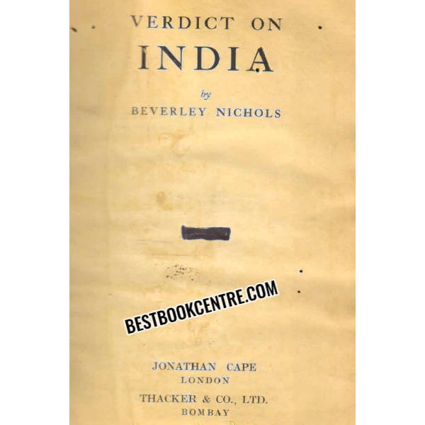 verdict on india 1st edition