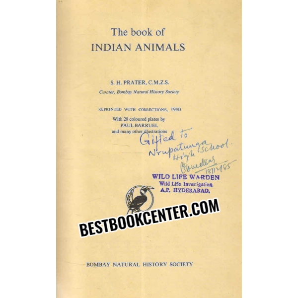 the book of indian animals 