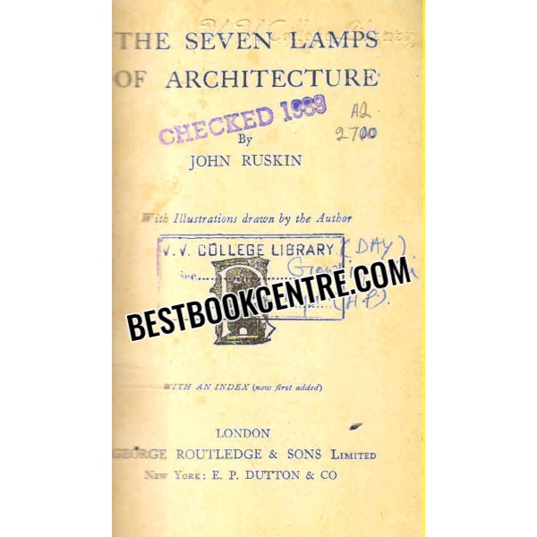 the seven lamps of architecture