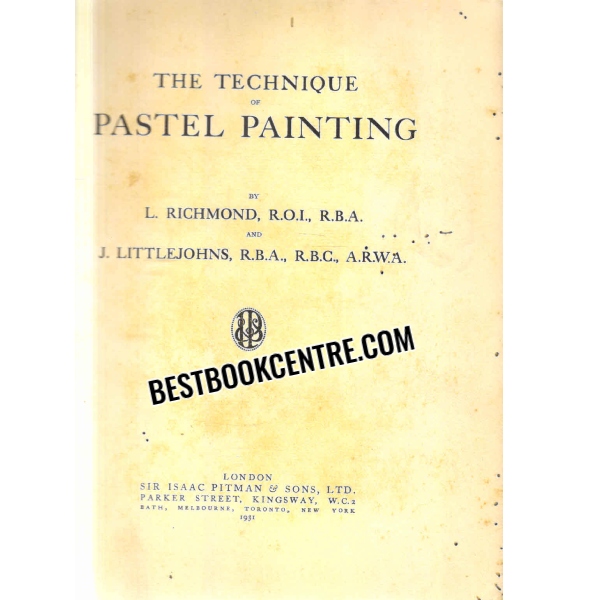 the technique of pastel painting 1st edition