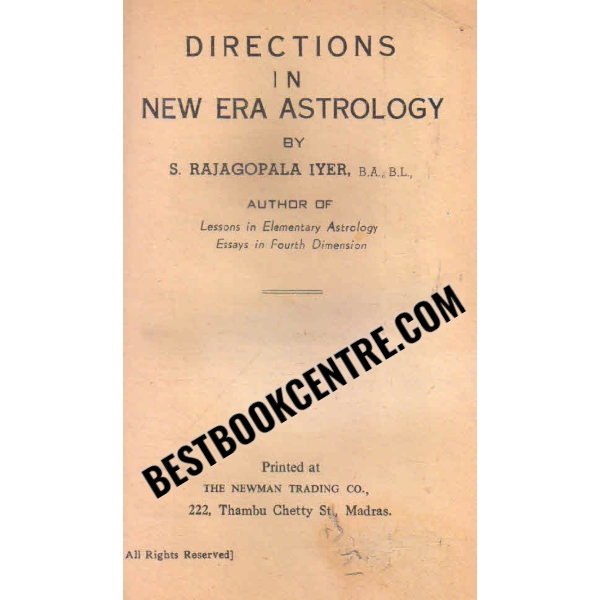 directions in new era astrology 1st edition