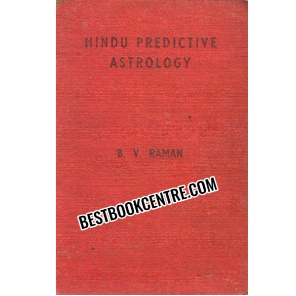 hindu predictive astrology 1st edition