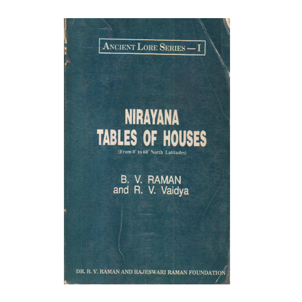 Nirayana Tables of Houses (PocketBook)