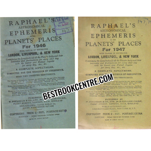 raphaels astronomical ephemeris in the planets places (46 to 55)