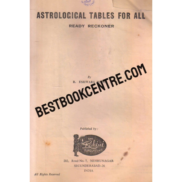 astrological tables for all ready reckoner
