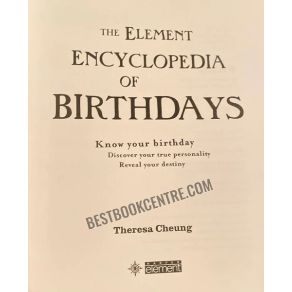 the element encyclopedia of birthdays 