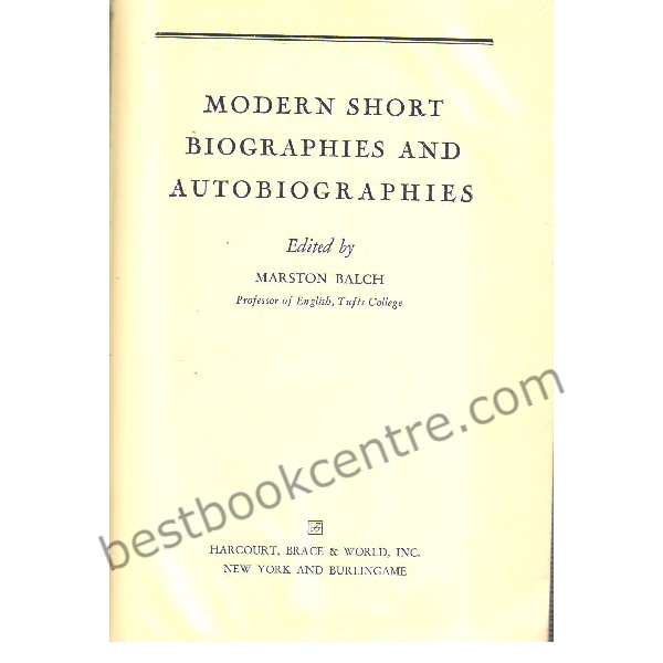 Modern Short Biographies & Autobiographies