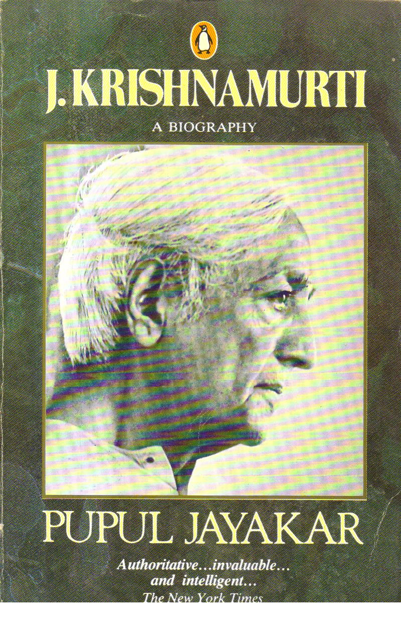 J.Krishnamurti a biography 1st Indian edition