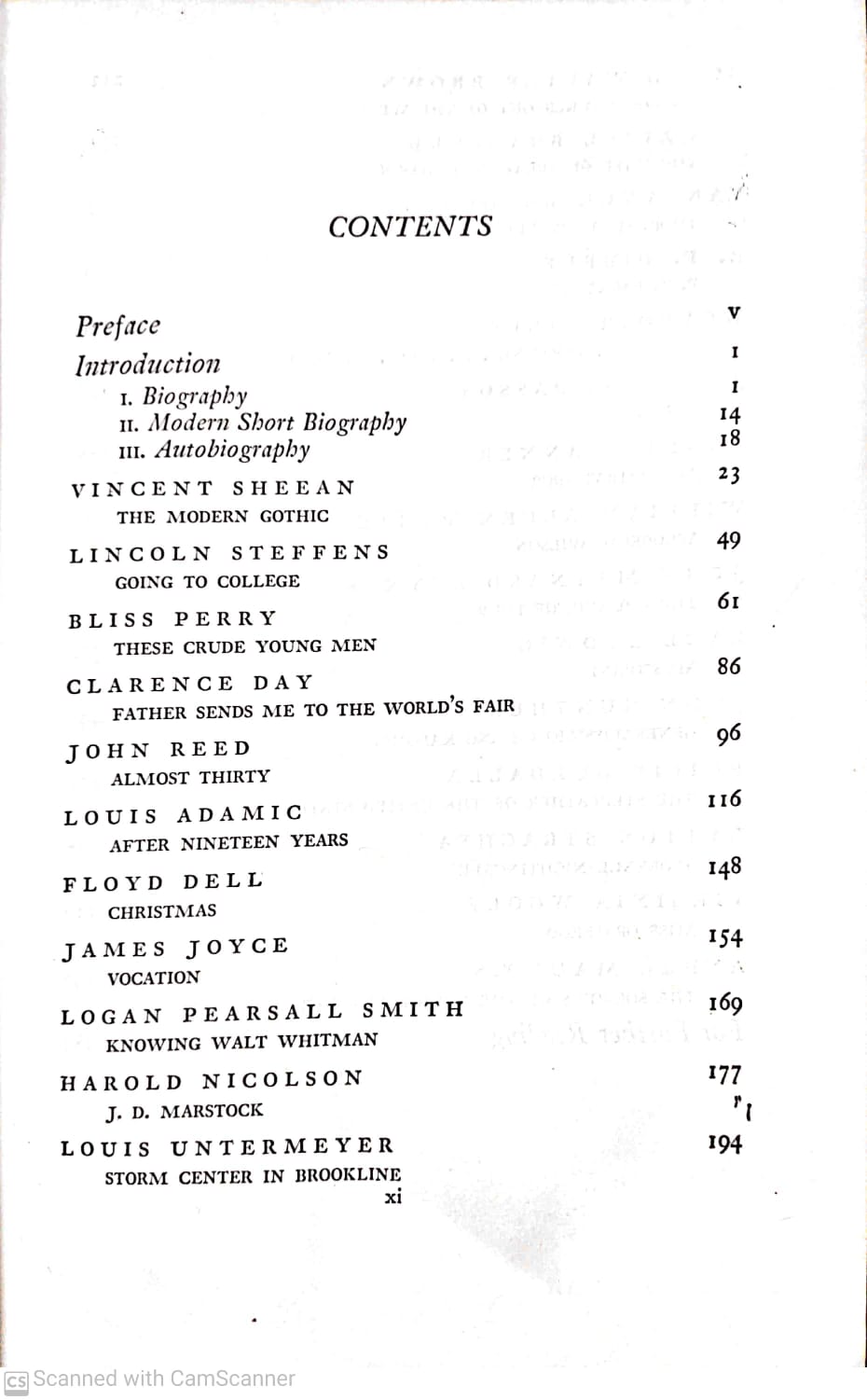 Modern Short Biographies & Autobiographies