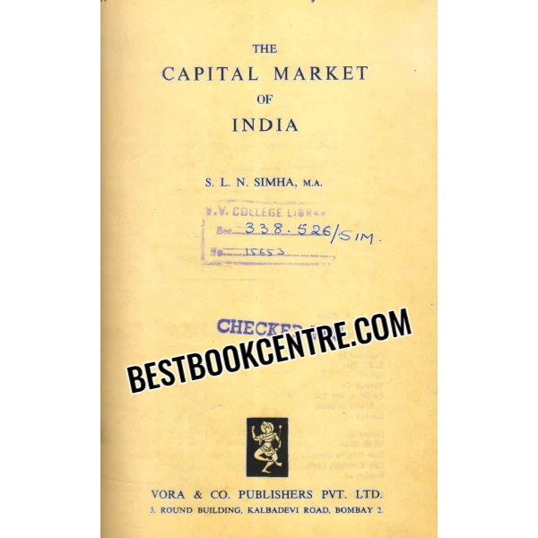 the capital market of india 1st edition