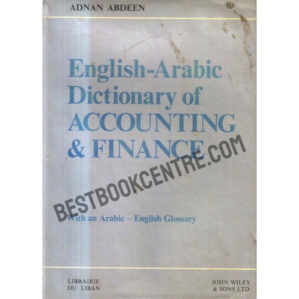 English arabic dictionary of accounting and finance