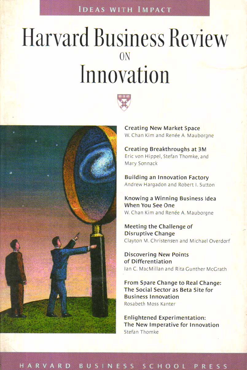 Harvard Business Review On Innovation.